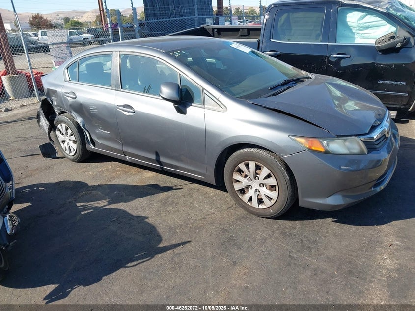 2012 HONDA CIVIC LX | 19XFB2F55CE310384 | UPCARS