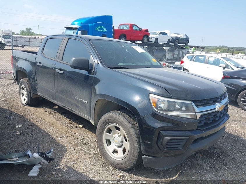 2021 CHEVROLET COLORADO 2WD  SHORT BOX WT | 1GCGSBEA1M1111548 | UPCARS
