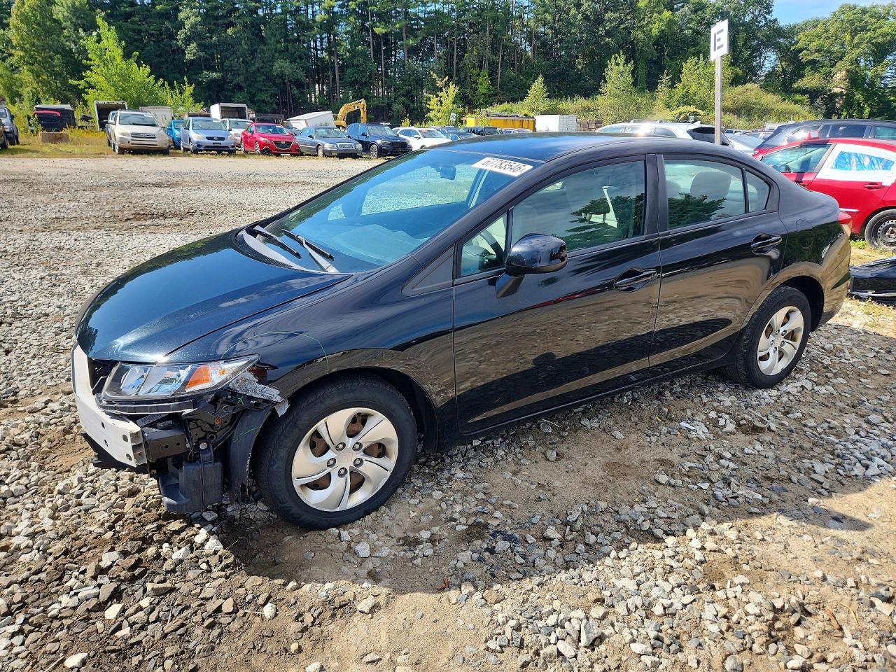 2013 HONDA CIVIC LX | 2HGFB2F55DH506607 | UPCARS