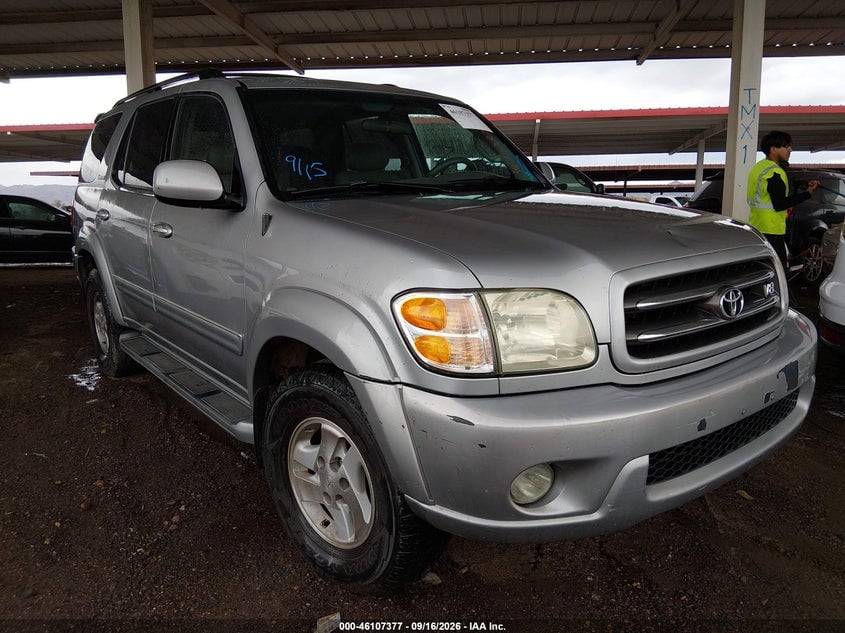 2002 TOYOTA SEQUOIA LIMITED V8 | 5TDZT38A82S111814 | UPCARS