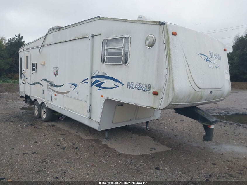 2002 GULFSTREAM MAKO 27FRBW 5TH WHL TRAVEL TRAILER | 1NL1MFM2921060132 | UPCARS