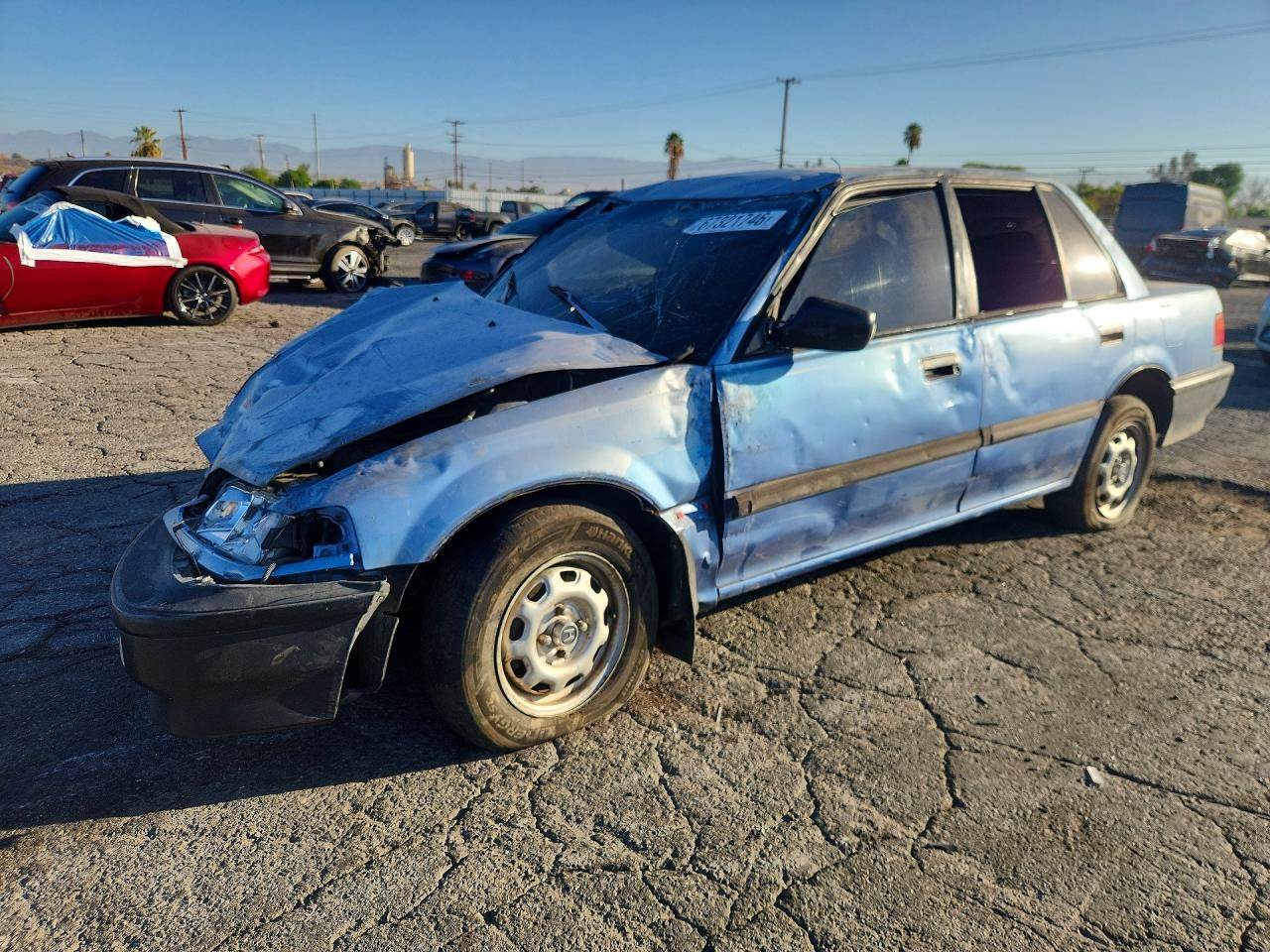 1991 HONDA CIVIC DX | JHMED3547MS010685 | UPCARS