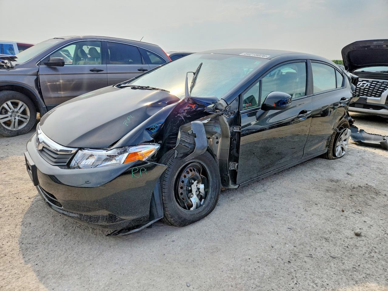 2012 HONDA CIVIC LX | 19XFB2F56CE060539 | UPCARS