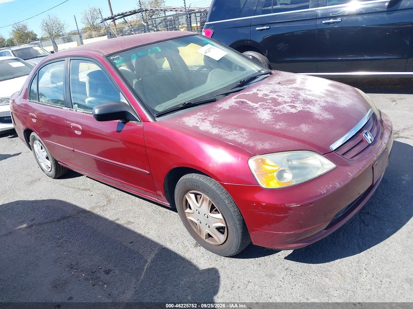 2003 HONDA CIVIC LX | 2HGES16583H510073 | UPCARS