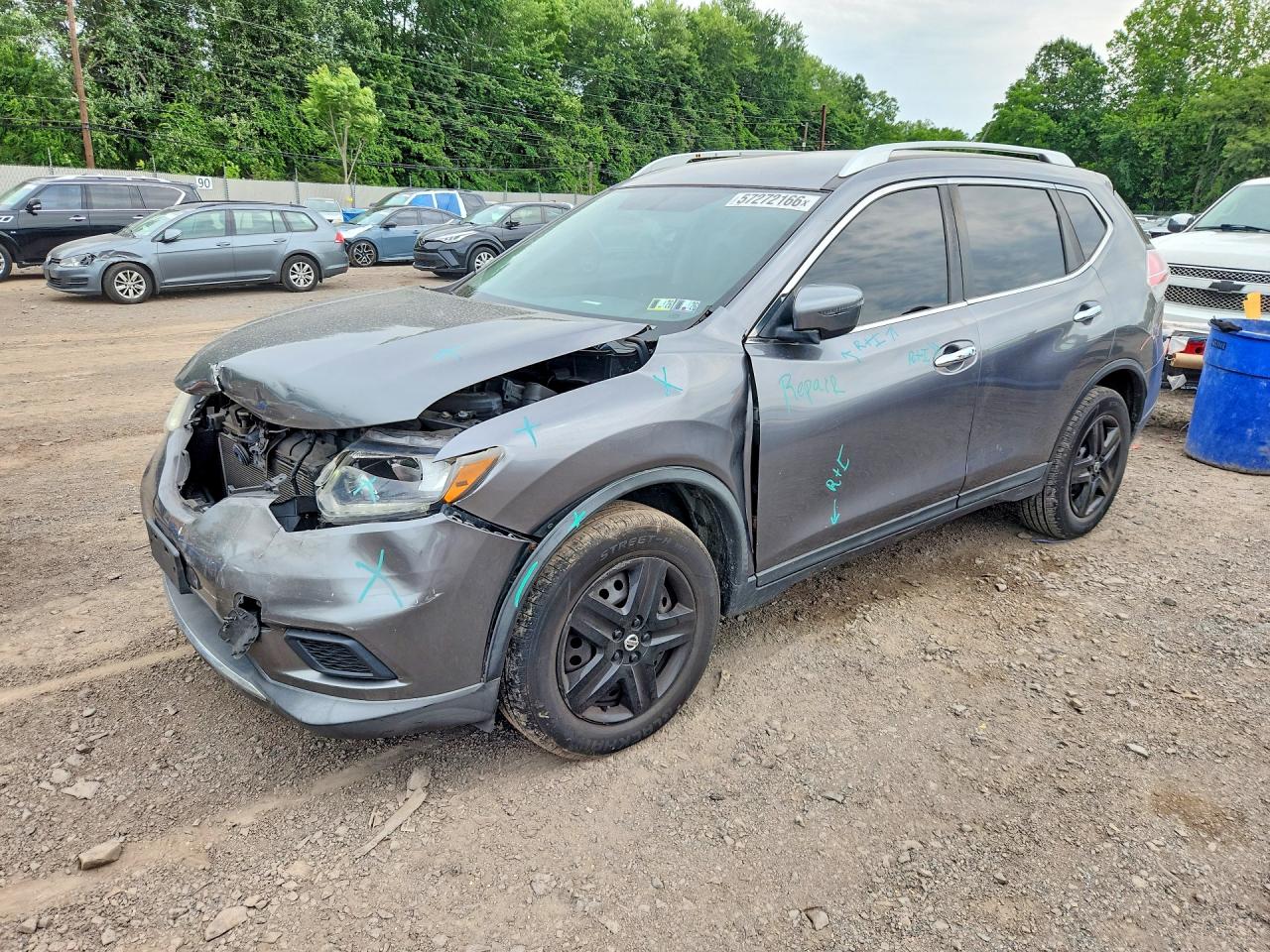 2016 NISSAN ROGUE S | KNMAT2MV8GP673083 | UPCARS