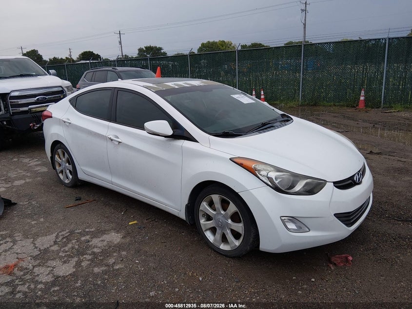 2012 HYUNDAI ELANTRA LIMITED | 5NPDH4AE7CH142705 | UPCARS