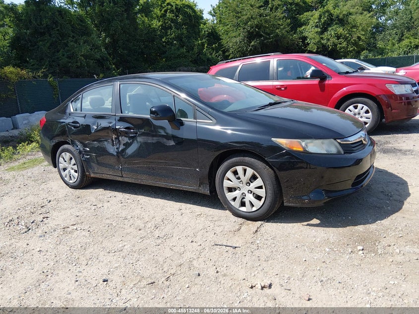 2012 HONDA CIVIC LX | 2HGFB2F59CH600178 | UPCARS