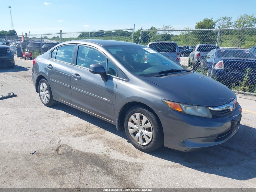 2012 HONDA CIVIC LX | 19XFB2F50CE006198 | UPCARS