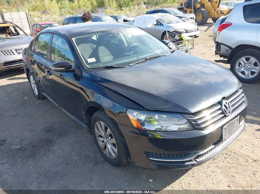2013 VOLKSWAGEN PASSAT 2.5L S | 1VWAP7A36DC030655 | UPCARS