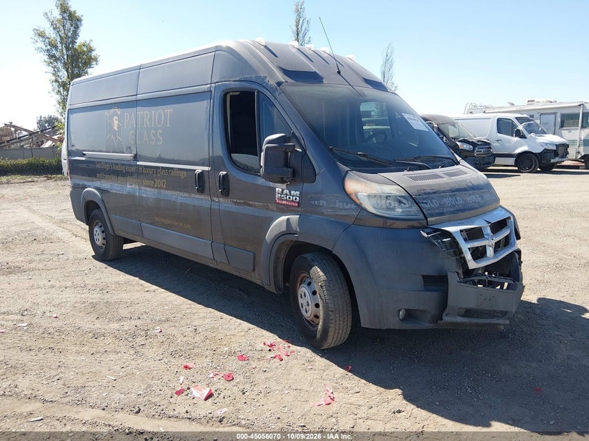 2016 RAM PROMASTER 2500 HIGH ROOF | 3C6TRVDGXGE124499 | UPCARS
