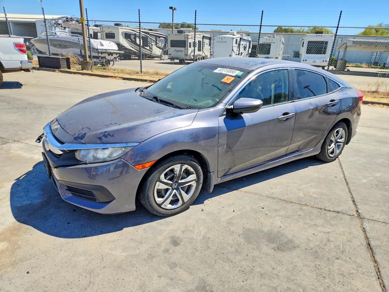 2017 HONDA CIVIC LX | 2HGFC2F54HH540279 | UPCARS