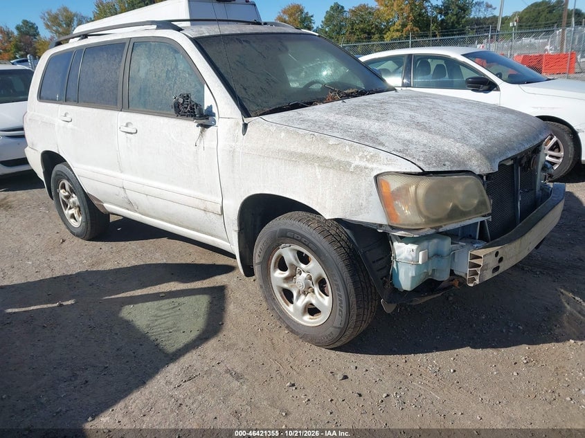 2001 TOYOTA HIGHLANDER | JTEHF21A910031460 | UPCARS