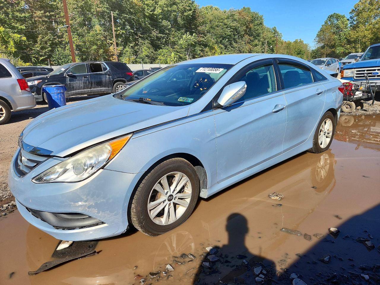 2014 HYUNDAI SONATA GLS | 5NPEB4AC7EH836253 | UPCARS