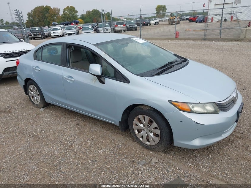 2012 HONDA CIVIC LX | 19XFB2F50CE033157 | UPCARS