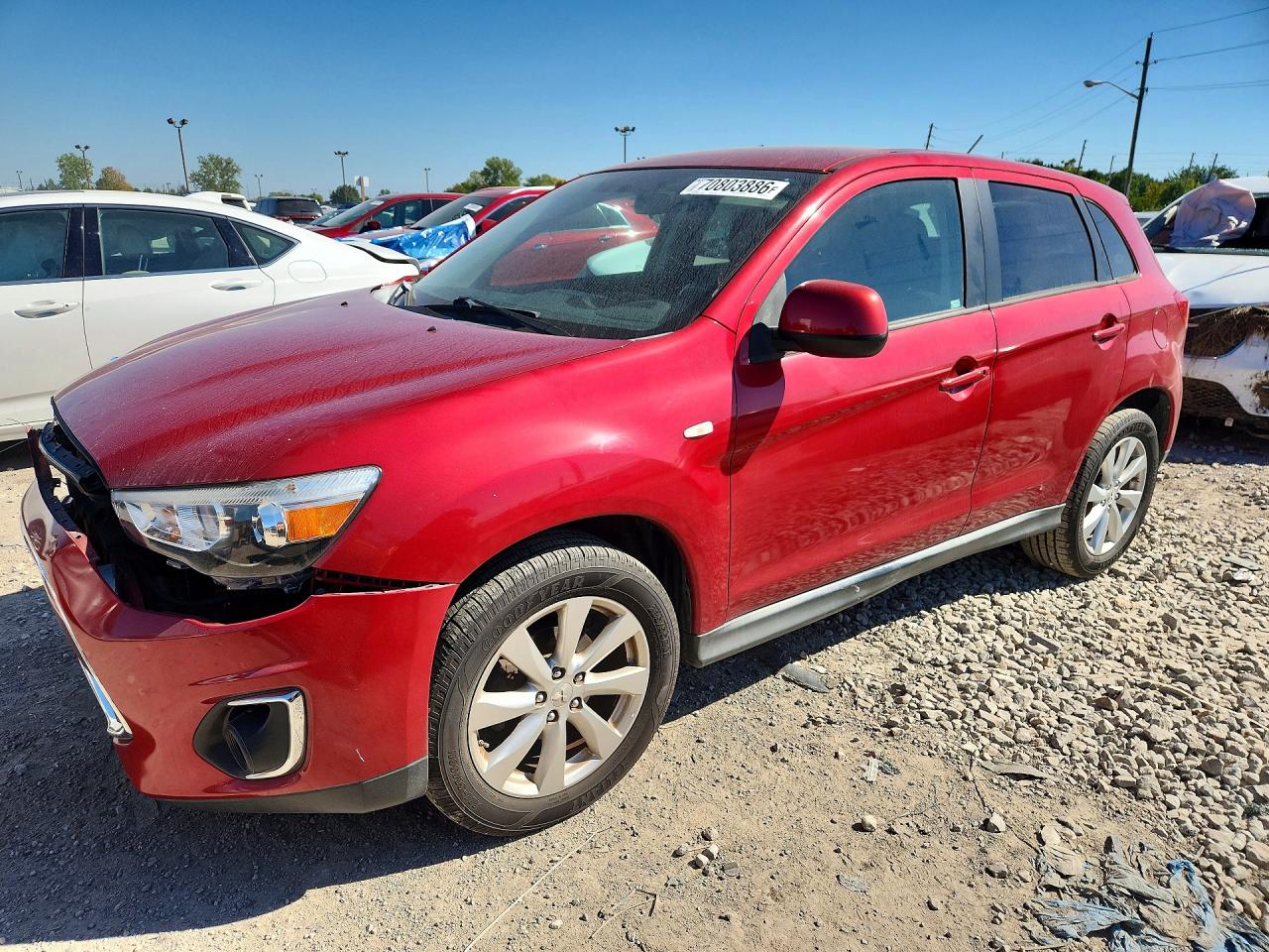 2015 MITSUBISHI OUTLANDER ES | 4A4AP3AU8FE051723 | UPCARS
