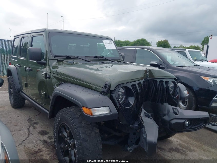 2021 JEEP WRANGLER UNLIMITED WILLYS 4X4 | 1C4HJXDG8MW608898 | UPCARS