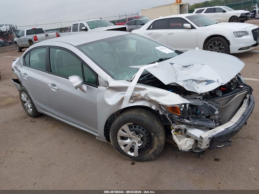 2012 HONDA CIVIC LX | 19XFB2F57CE068424 | UPCARS