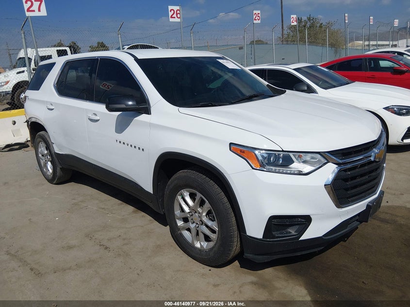 2021 CHEVROLET TRAVERSE FWD LS | 1GNERFKW7MJ236801 | UPCARS