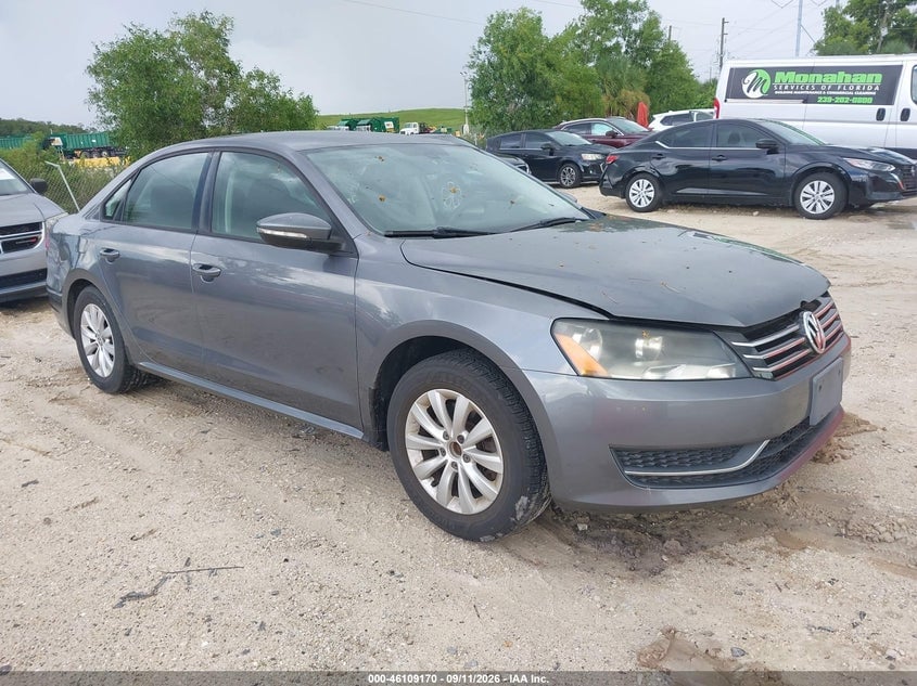 2012 VOLKSWAGEN PASSAT 2.5L S | 1VWAP7A33CC029106 | UPCARS