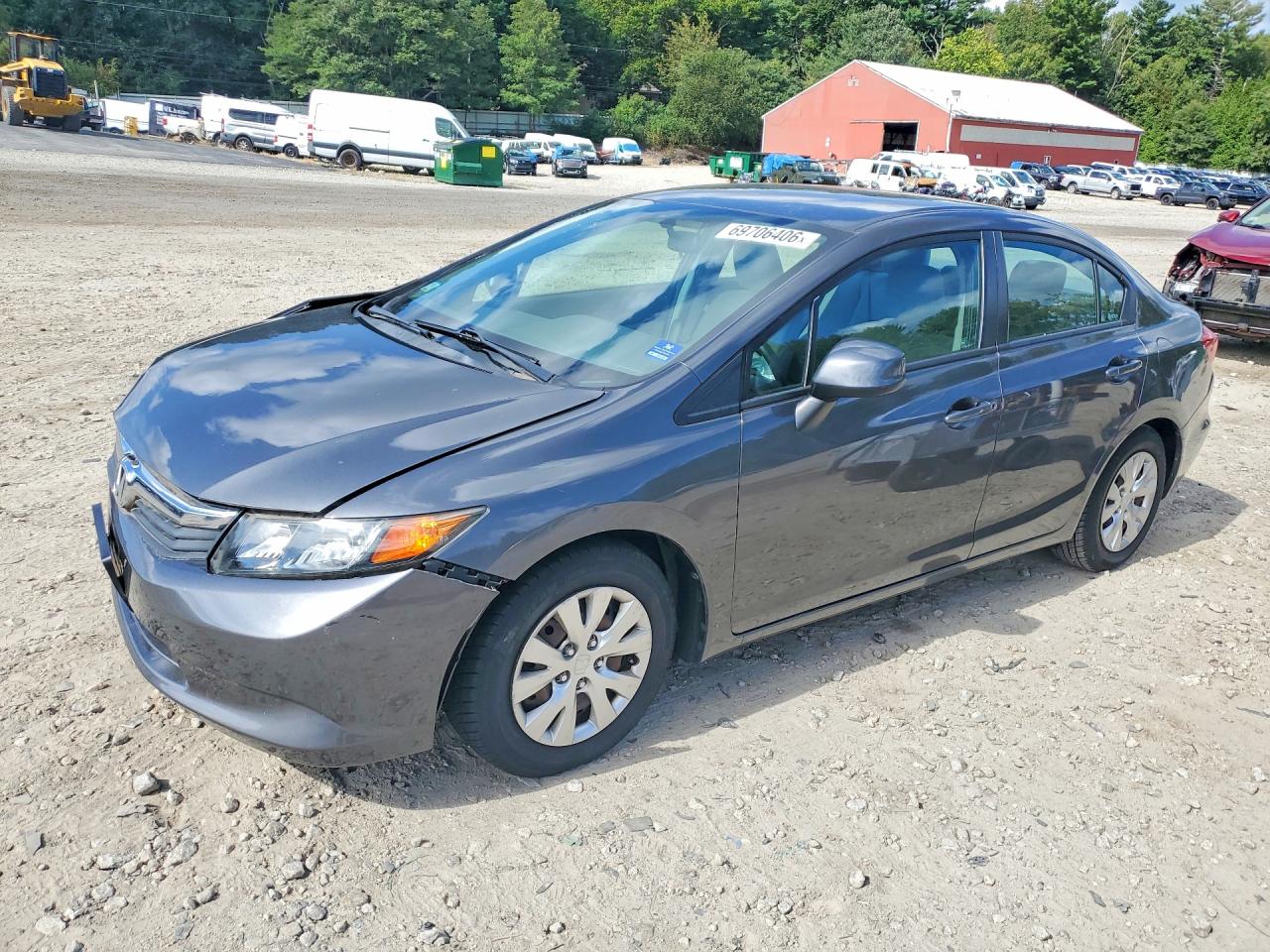 2012 HONDA CIVIC LX | 2HGFB2F54CH572029 | UPCARS
