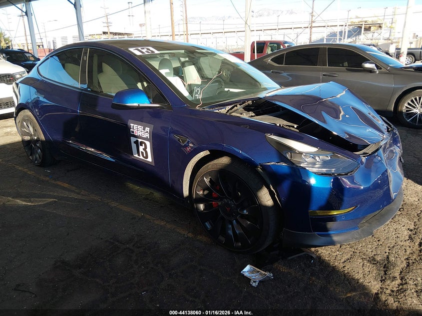 2022 TESLA MODEL 3 PERFORMANCE DUAL MOTOR ALL-WHEEL DRIVE | 5YJ3E1EC6NF279051 | UPCARS