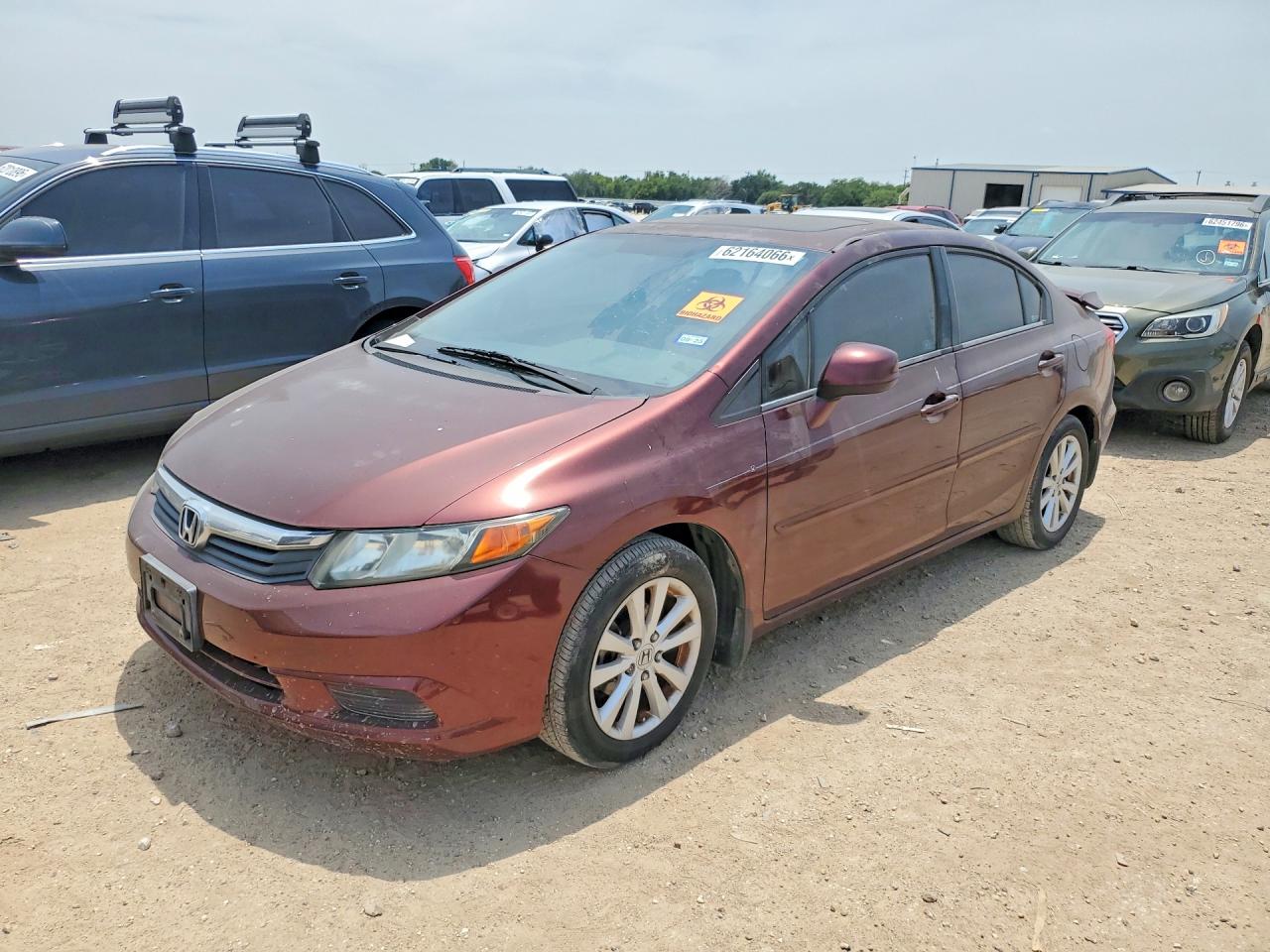 2012 HONDA CIVIC EX | 19XFB2F81CE048423 | UPCARS