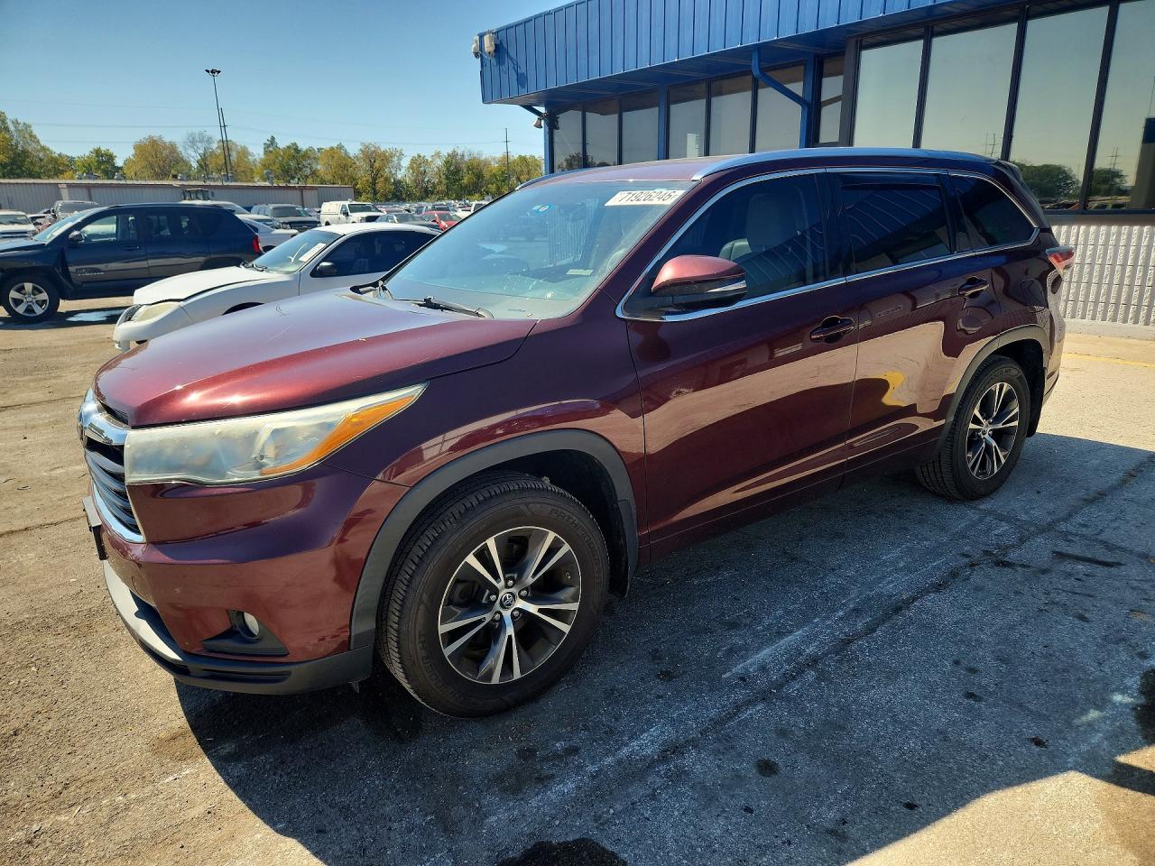 2016 TOYOTA HIGHLANDER XLE | 5TDJKRFH6GS313318 | UPCARS
