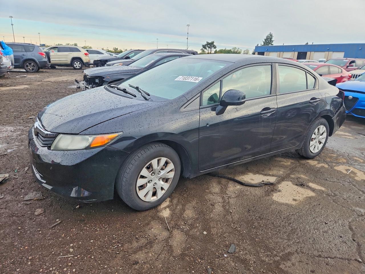 2012 HONDA CIVIC LX | 19XFB2F57CE107285 | UPCARS