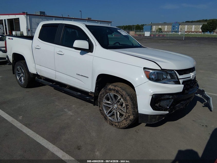 2022 CHEVROLET COLORADO 4WD  SHORT BOX WT | 1GCGTBEN1N1212543 | UPCARS