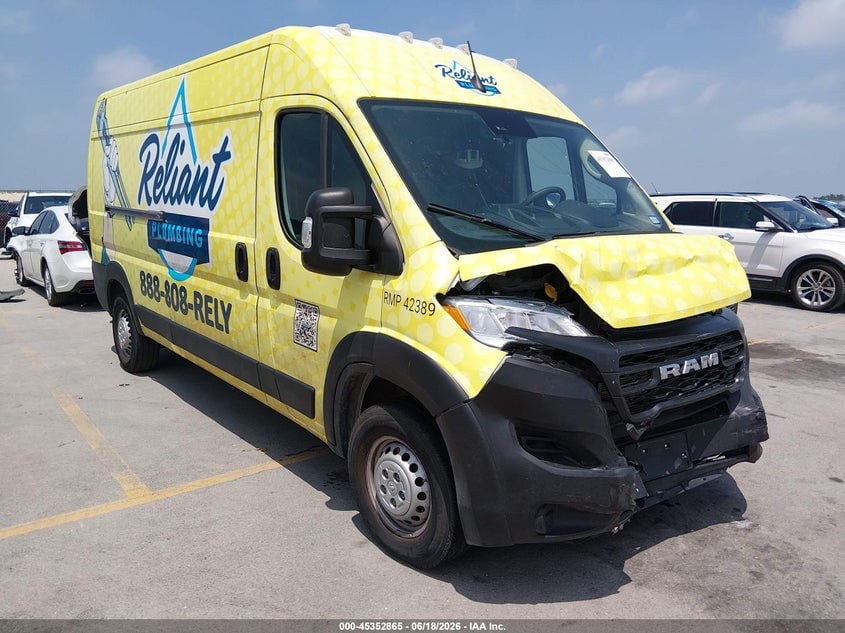 2025 RAM PROMASTER 2500 TRADESMAN HIGH ROOF 159 WB W/PASS SEAT | 3C6LRVDG4SE554795 | UPCARS