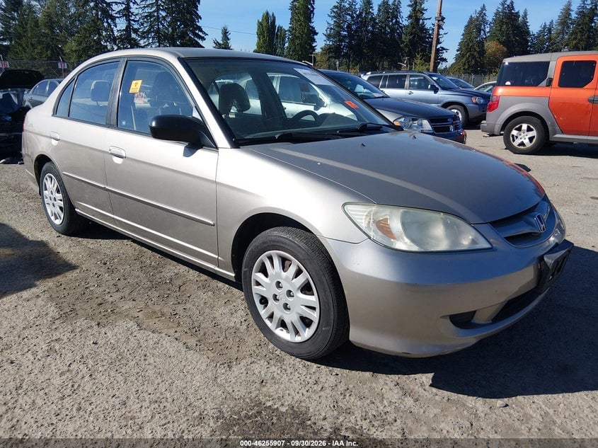 2005 HONDA CIVIC LX | 2HGES16595H615157 | UPCARS