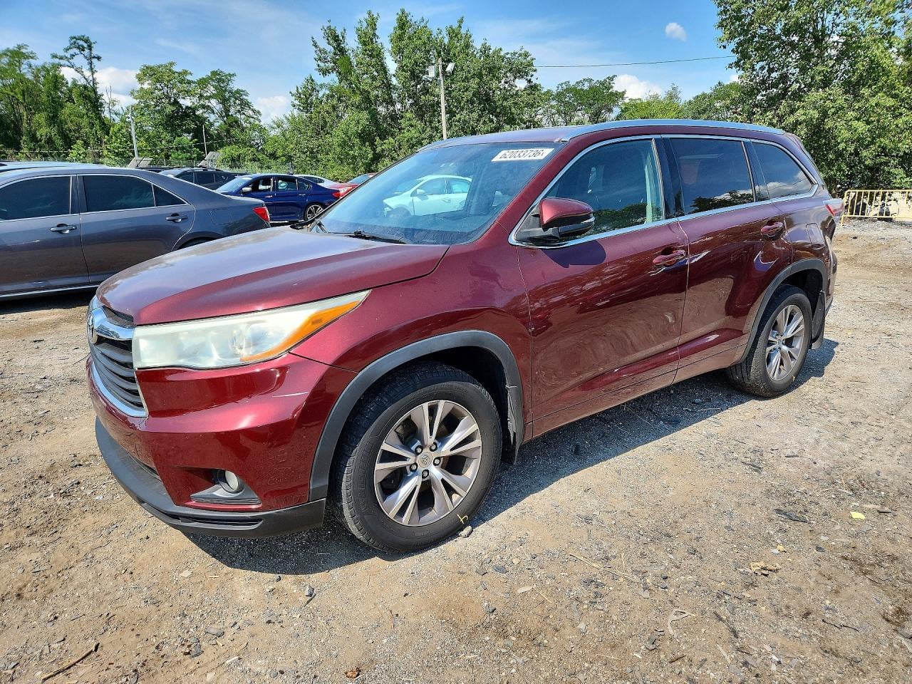 2015 TOYOTA HIGHLANDER XLE | 5TDJKRFH7FS082072 | UPCARS