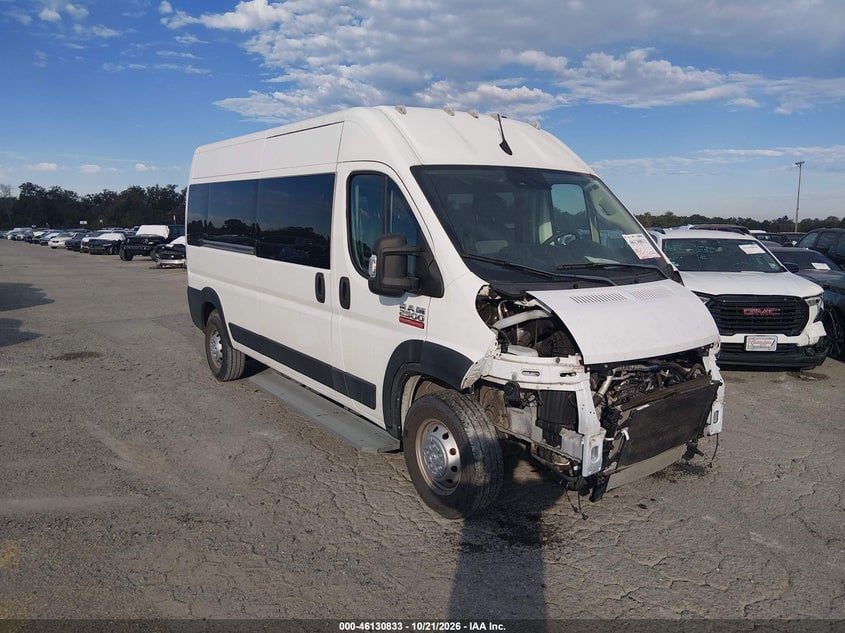 2022 RAM PROMASTER 2500 WINDOW VAN HIGH ROOF 159 WB | 3C6LRVPG6NE110043 | UPCARS