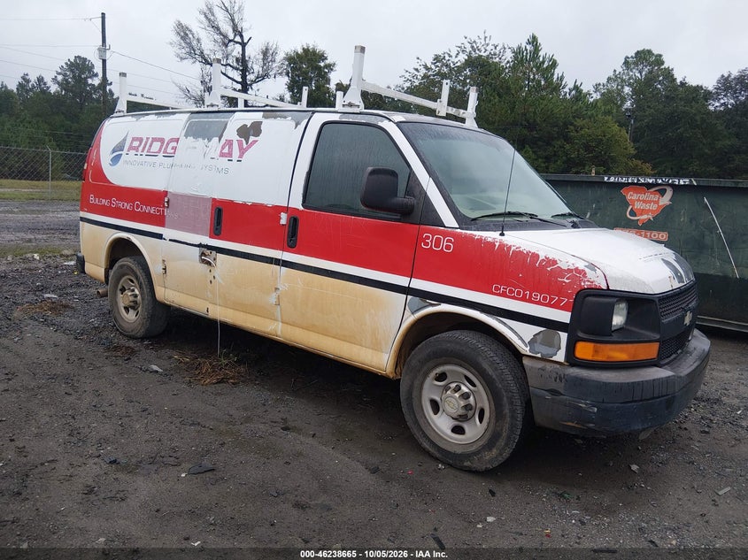 2011 CHEVROLET EXPRESS 2500 WORK VAN | 1GCWGFCA1B1140634 | UPCARS
