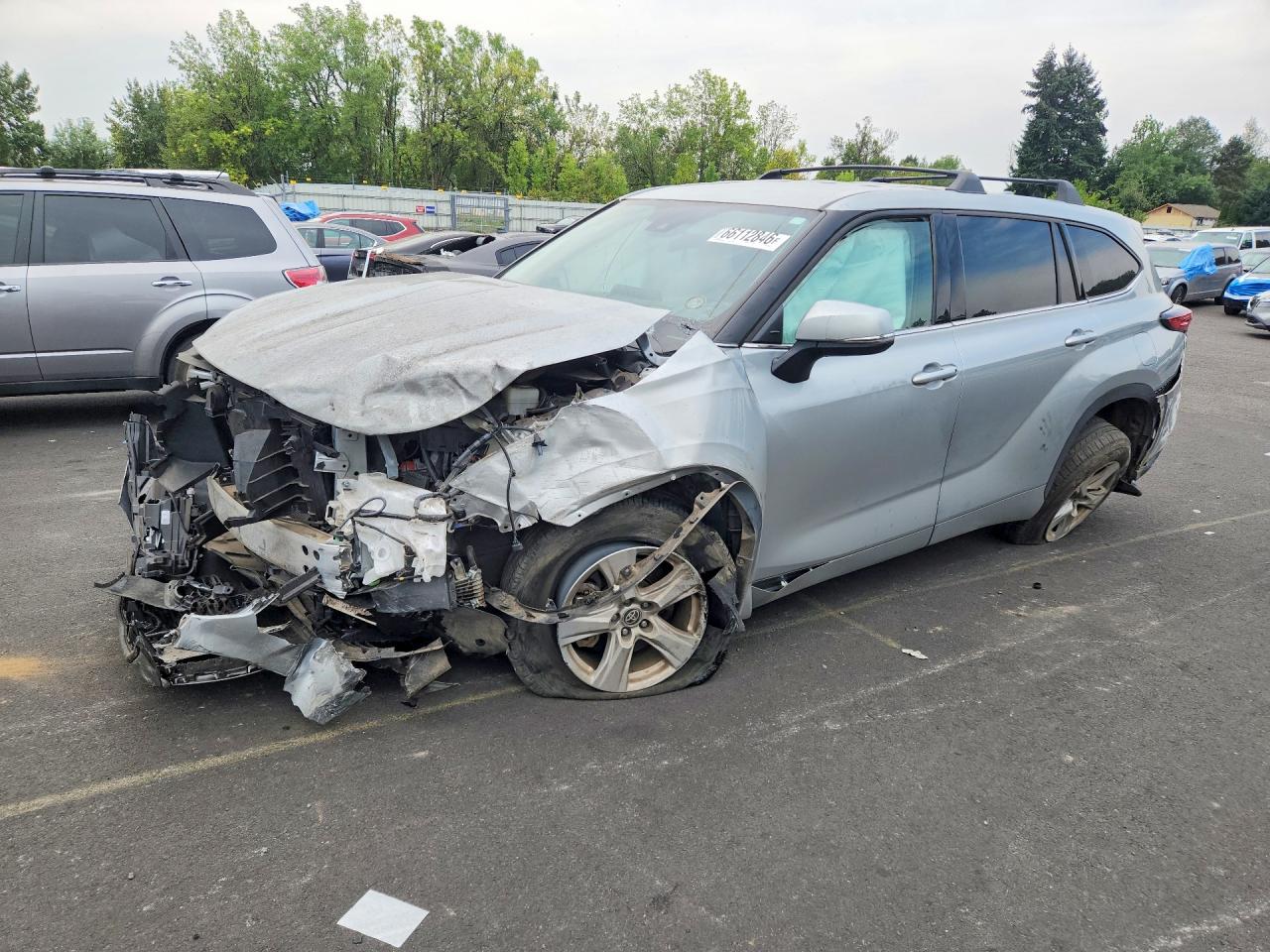 2021 TOYOTA HIGHLANDER L | 5TDCZRBH5MS539873 | UPCARS