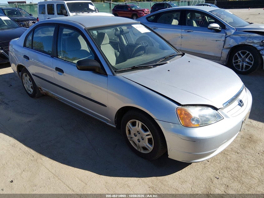 2001 HONDA CIVIC DX | 1HGES16261L019653 | UPCARS