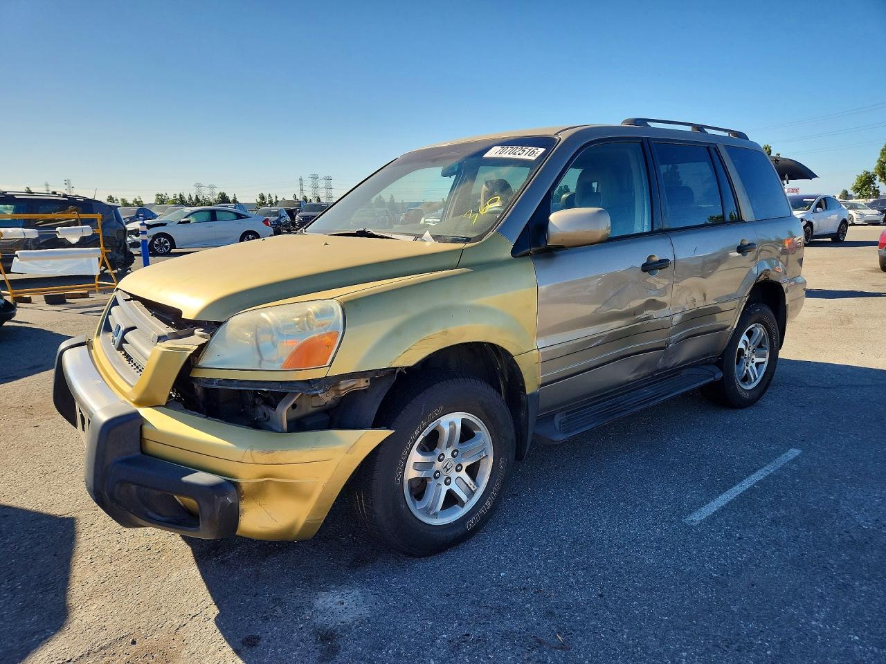 2003 HONDA PILOT EXL | 2HKYF18513H545168 | UPCARS