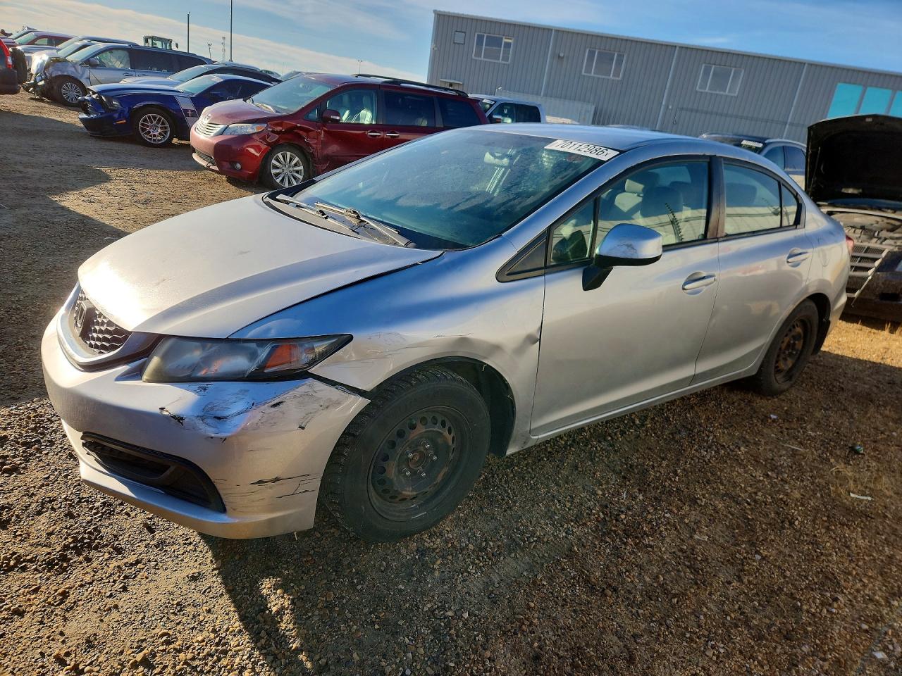2013 HONDA CIVIC LX | 2HGFB2F44DH018630 | UPCARS