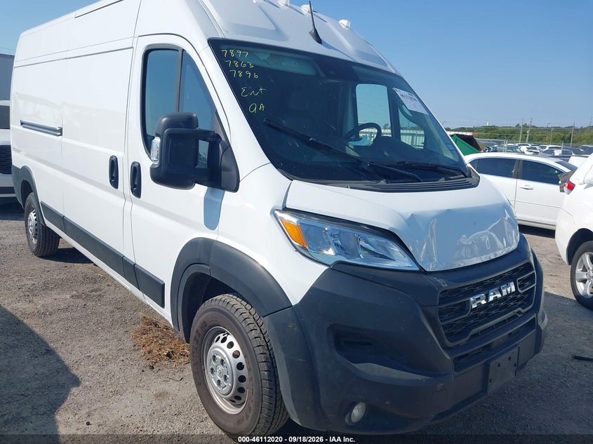 2025 RAM PROMASTER 3500 TRADESMAN HIGH ROOF 159 WB W/PASS SEAT | 3C6MRVHG6SE550102 | UPCARS