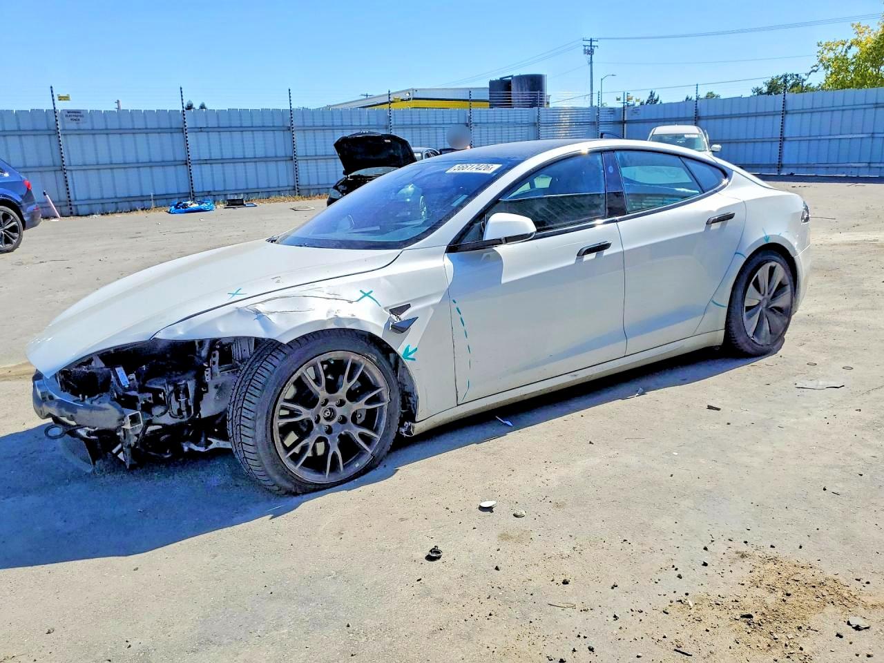 2022 TESLA MODEL S | 5YJSA1E56NF474480 | UPCARS
