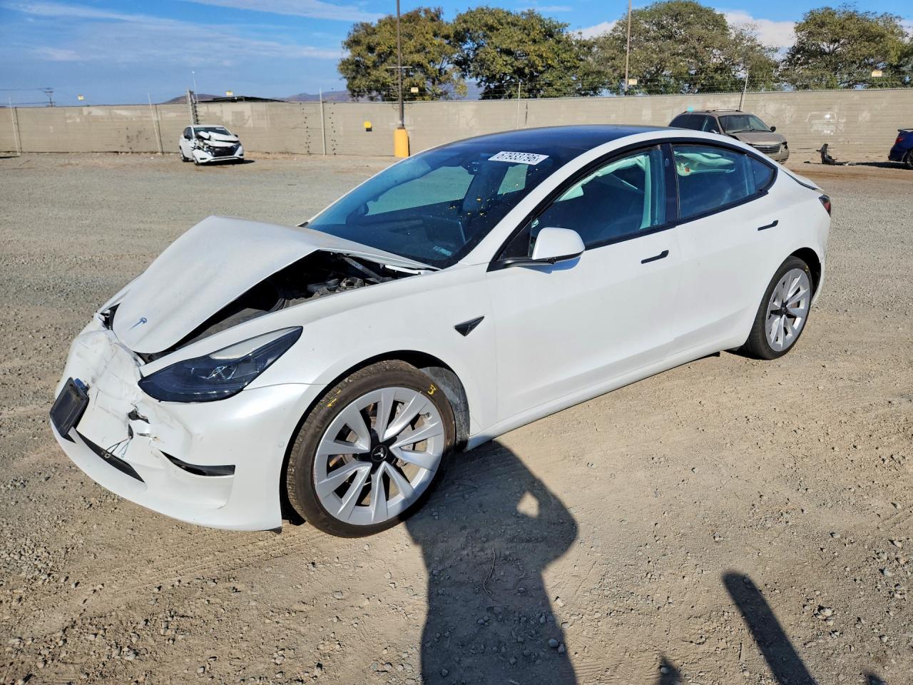 2022 TESLA MODEL 3 | 5YJ3E1EA1NF144607 | UPCARS