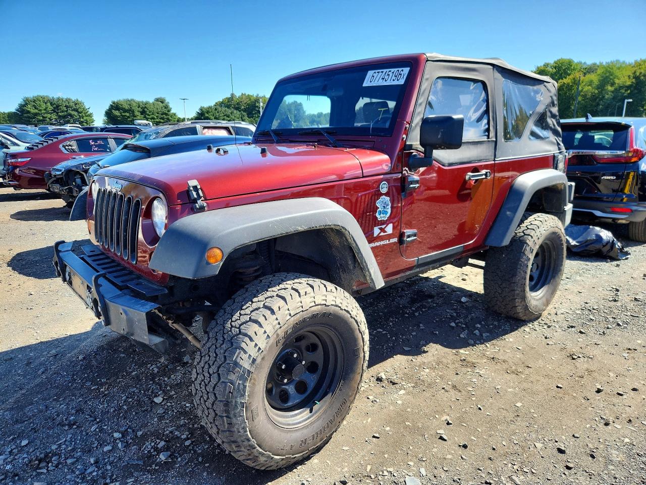 2008 JEEP WRANGLER X | 1J4FA24138L514788 | UPCARS