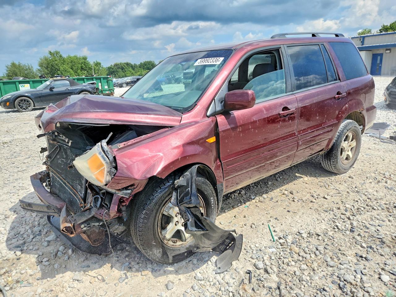 2007 HONDA PILOT EX | 2HKYF18477H513631 | UPCARS