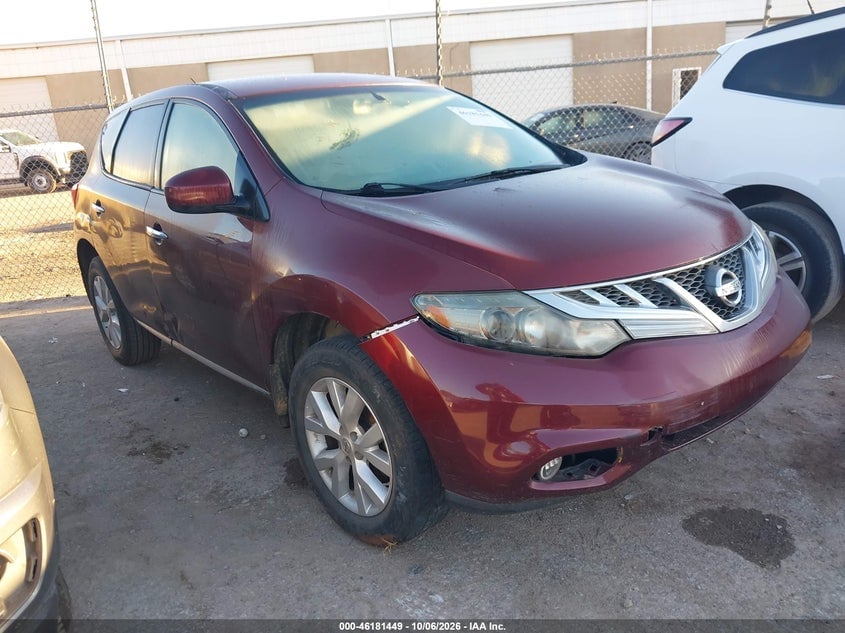 2012 NISSAN MURANO S | JN8AZ1MUXCW115417 | UPCARS