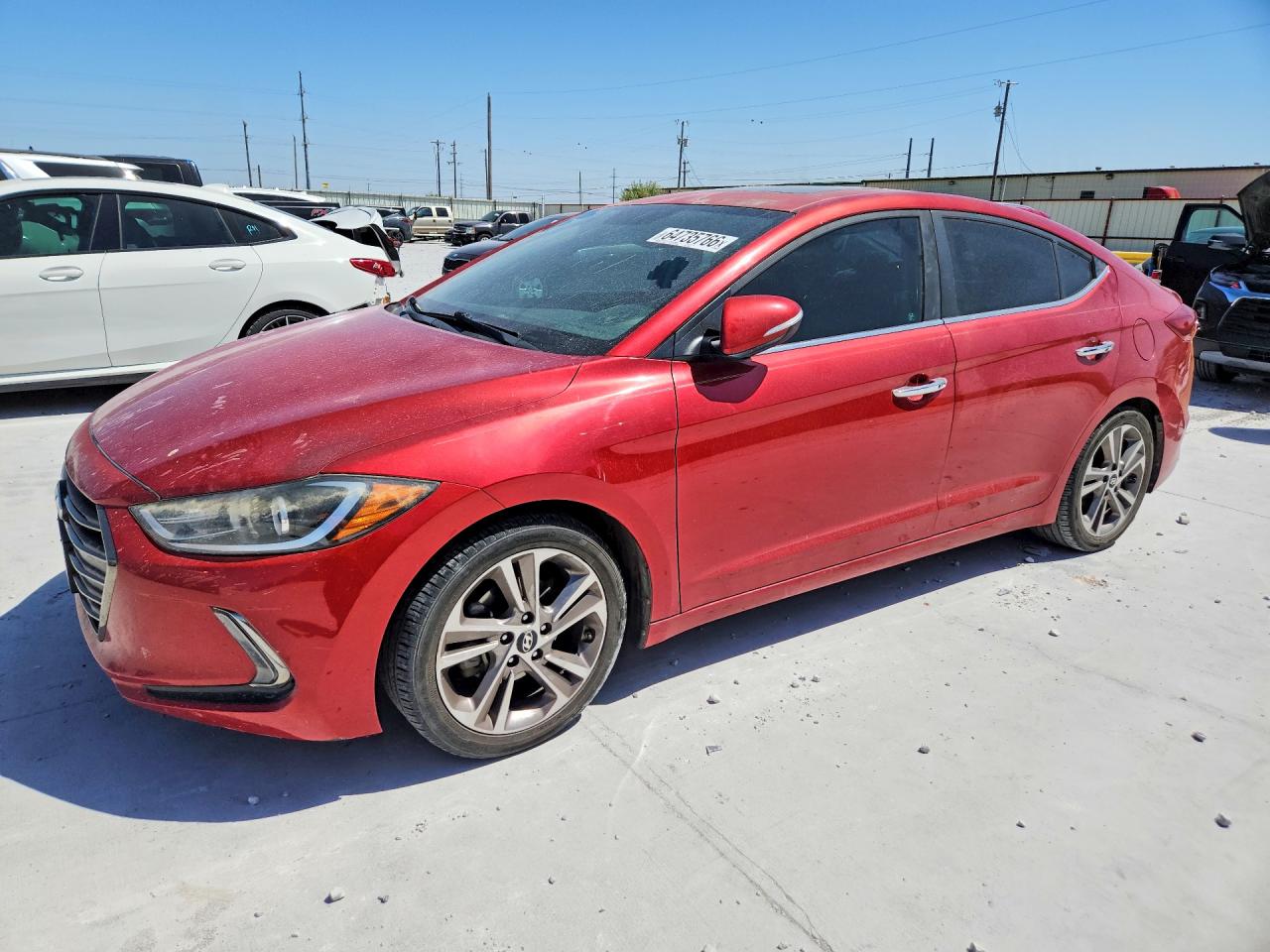 2017 HYUNDAI ELANTRA LIMITED | 5NPD84LF2HH108524 | UPCARS