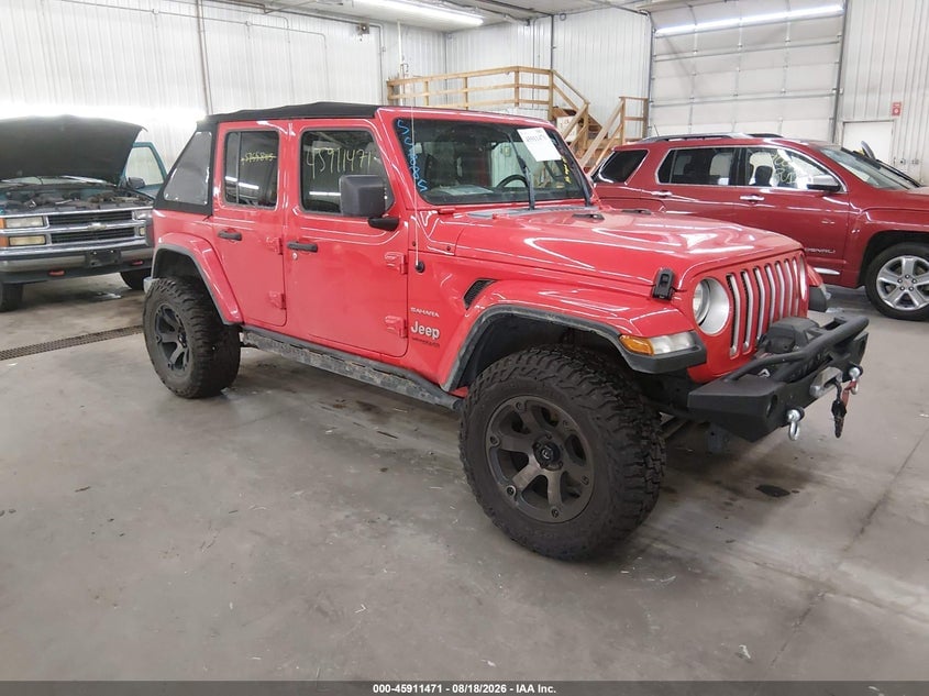 2018 JEEP WRANGLER UNLIMITED SAHARA | 1C4HJXEG2JW291808 | UPCARS