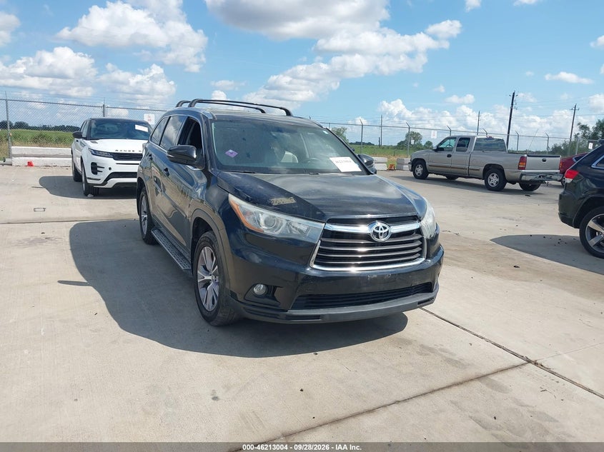 2015 TOYOTA HIGHLANDER XLE V6 | 5TDKKRFH5FS050466 | UPCARS