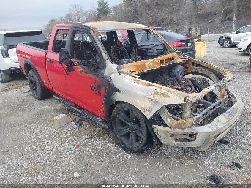 2022 RAM 1500 CLASSIC WARLOCK  4X4 6'4 BOX | 1C6RR7GG8NS188228 | UPCARS