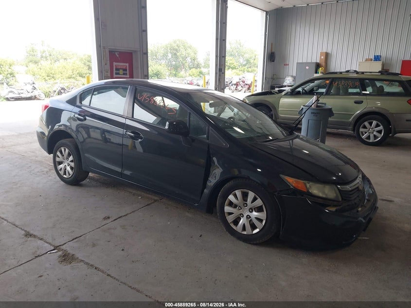 2012 HONDA CIVIC LX | 19XFB2F5XCE068000 | UPCARS