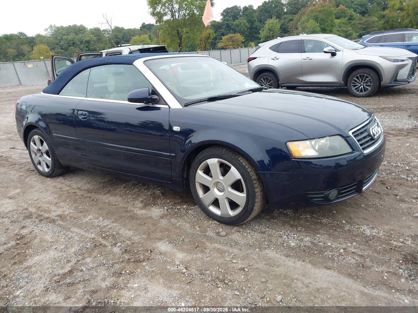 2003 AUDI A4 1.8T | WAUAC48H43K022585 | UPCARS